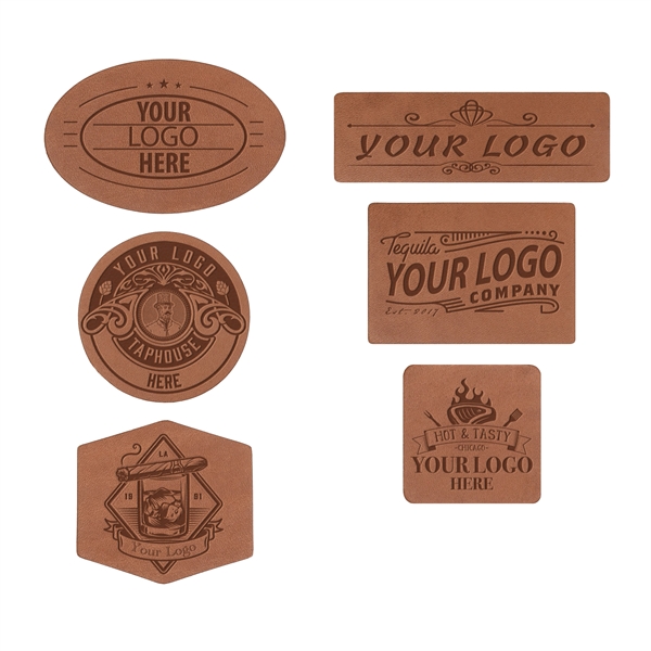 Branded 100% genuine leather patch stickers.  3M permanent adhesive covers... from ASI 75126 Oowee Products