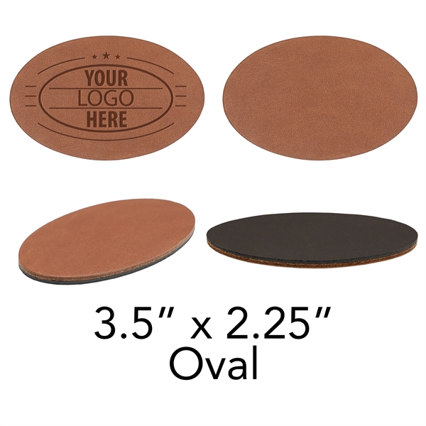 Branded 100% genuine leather patch stickers.  3M permanent adhesive covers... from ASI 75126 Oowee Products