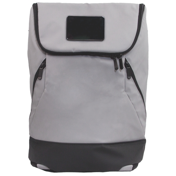 Multifunctional backpack with two front pockets, foam backing, straps, and clasps.... from ASI 57653 Gold Bond