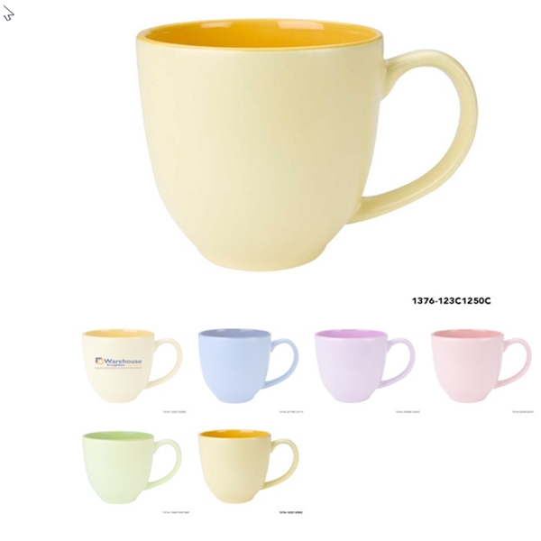 15 Oz Pastel Bistro Mug... from ASI 92133 777 Promotional Products Inc