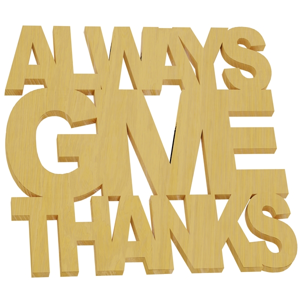 Coaster made with your words... from ASI 56020 The Gavel Company