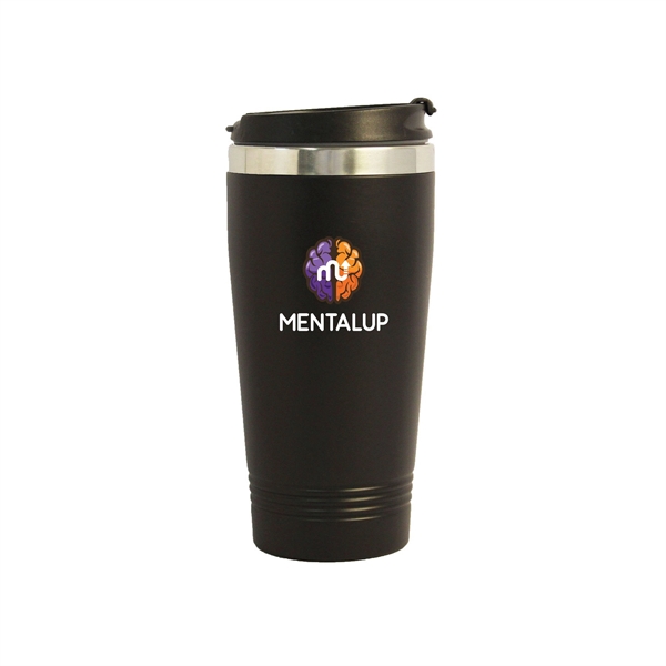 16 oz. Stainless Steel Travel Tumbler Stainless Steel Exterior and Interior... from ASI 40544 Binaco / Binaline