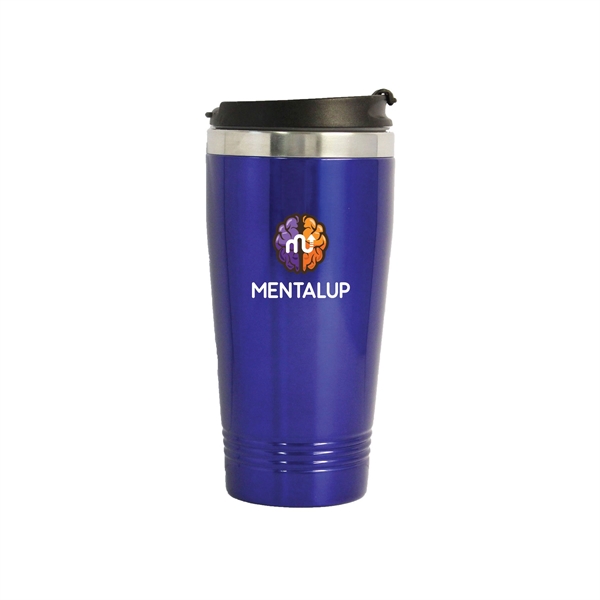 16 oz. Stainless Steel Travel Tumbler Stainless Steel Exterior and Interior... from ASI 40544 Binaco / Binaline