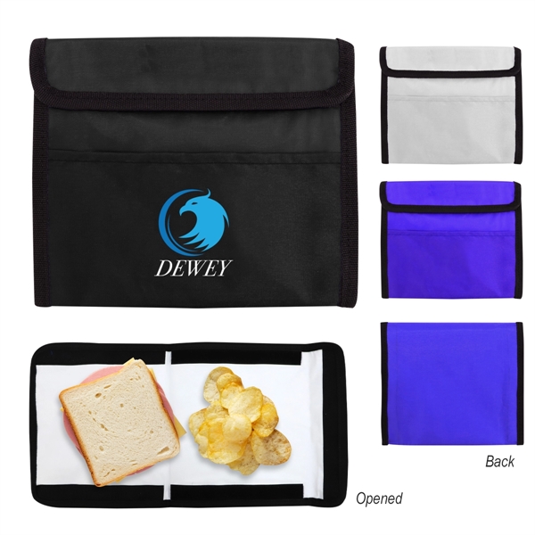 7" x 11" 210 Denier polyester Pack & Snack storage bag... from ASI 61125 Hit Promotional Products / Hit®