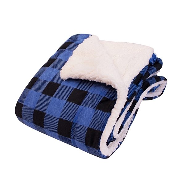 Deluxe micro mink sherpa blanket. 1 side micro-mink/1 side faux lambs... from ASI 30112 ACE Products / Ace Line