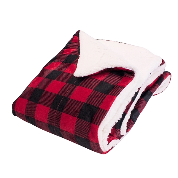Deluxe micro mink sherpa blanket. 1 side micro-mink/1 side faux lambs... from ASI 30112 ACE Products / Ace Line