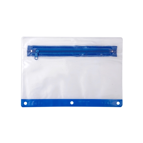 Clear zippered pouch with 3 hole punched to fit any 3... from ASI 41511 Brainchild USA Inc / BrainChild Gift Club