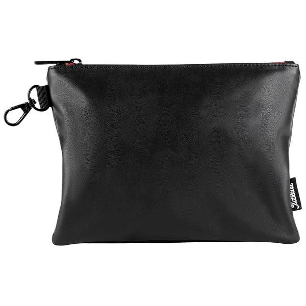 7" x 9" x 0.5" zippered pouch with imprint options.... from ASI 57653 Gold Bond