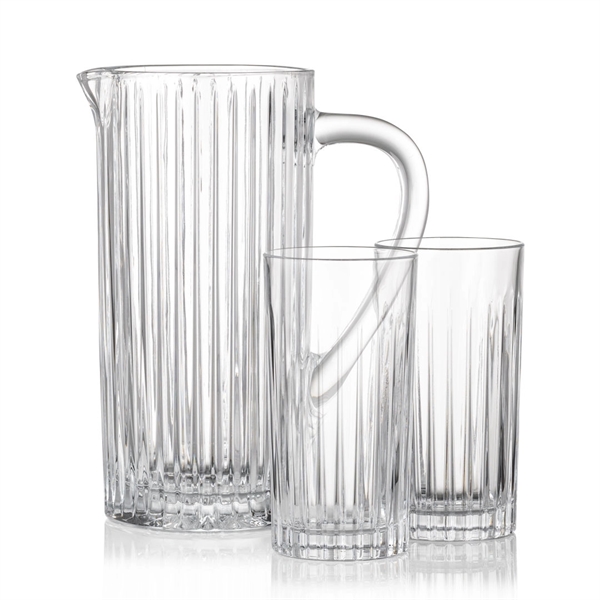 The Lead Free Crystalline Bacchus Pitcher features a contemporary design with... from ASI 84592 St Regis Group