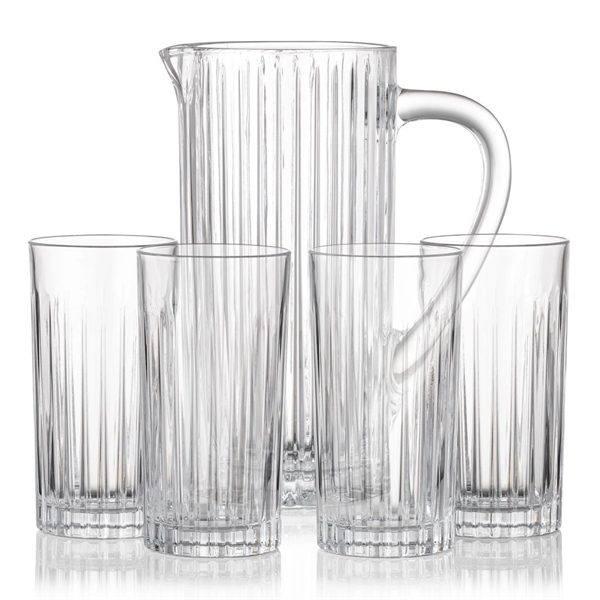 The Lead Free Crystalline Bacchus Pitcher features a contemporary design with... from ASI 84592 St Regis Group