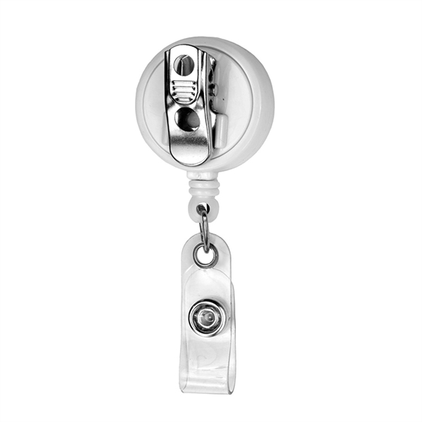 1 1/4" x 1 1/4" plastic round badge with rotating metal... from ASI 62660 Innovation Line