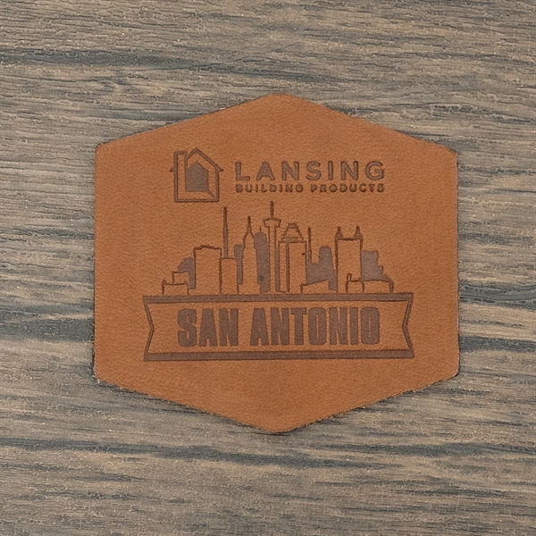 Branded 100% genuine leather patch stickers.  3M permanent adhesive covers... from ASI 75126 Oowee Products