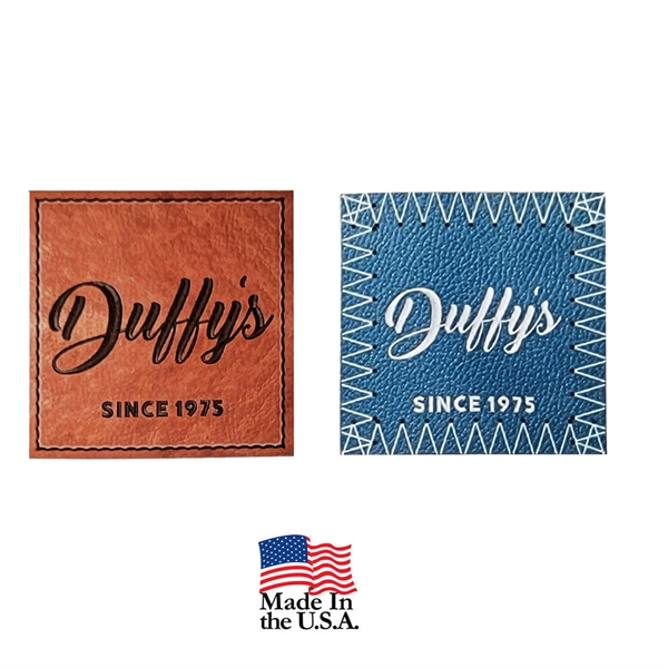 USA Made full color sublimated printed patches with simulated leather look.... from ASI 90160 Suntex Industries
