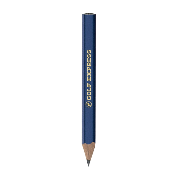 3.45" x .25" x .78" hexagonal wooden gold pencil with no... from ASI 62088 IDProductsource