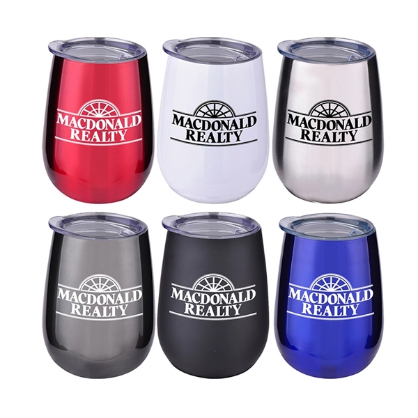 Double Wall Stemless Stainless Steel Tumbler 10 oz. with imprint option... from ASI 37218 Athena Promo (tm)