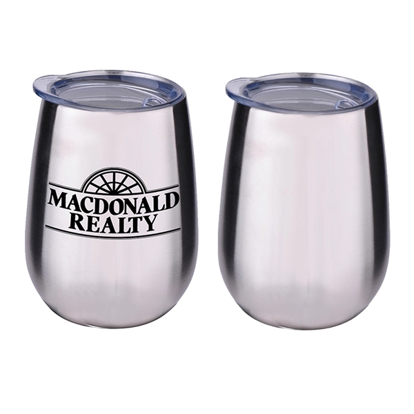 Double Wall Stemless Stainless Steel Tumbler 10 oz. with imprint option... from ASI 37218 Athena Promo (tm)
