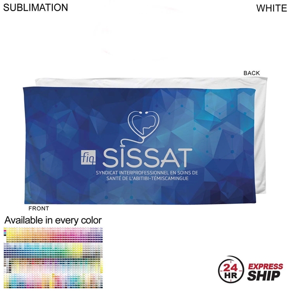 Heavier Weight, Plush Velour Terry Cotton Blend Beach Towel, 30x60, Sublimated... from ASI 53509 FIEL-Fairdeal Import & Export / FIEL