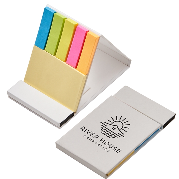 Phone holder with 50 sheets of yellow sticky notes and 5... from ASI 52840 Evans Manufacturing