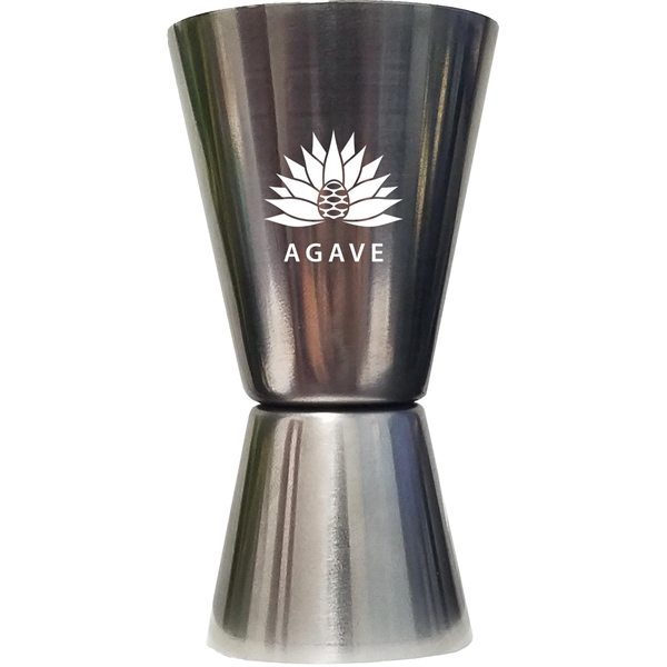 Dual ended stainless steel jigger measurer with 1 and 1.5 ounce... from ASI 62677 iline PROMO (The Innovative Line)