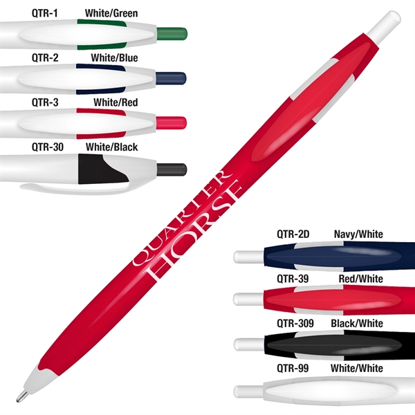 Quarter Pen with a contoured shape for comfort.... from ASI 86850 Shepenco/Shelbyville Pencil Co, Inc / SHEPENCO® Shelbyville Pencil Company