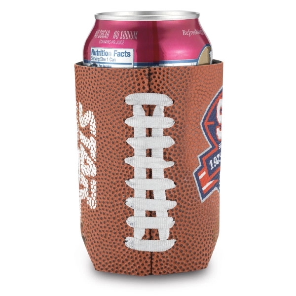 3" x 4" PU leather and neoprene can cooler with football... from ASI 57800 Gordon Sinclair / Gordon Sinclair®