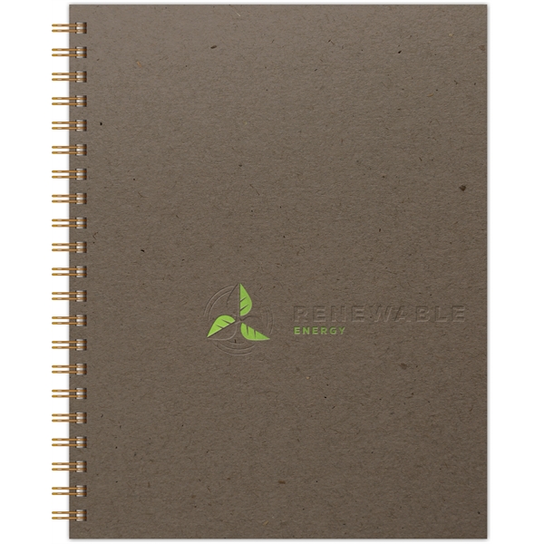 8.5" x 11" Deluxe EcoBook Notebook made from post-consumer 100% recycled... from ASI 91340 Journalbooks/Timeplanner Calendars