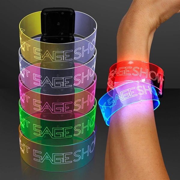 Cosmic LED Neon Bracelets; Laser Engraved Pricing... from ASI 34194 ALightPromos