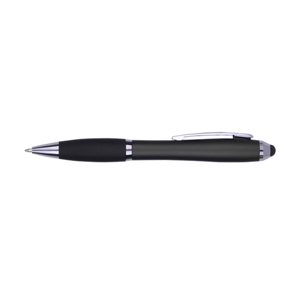 Twist action plastic stylus pen in bold color barrel and black... from ASI 41511 Brainchild USA Inc / BrainChild Gift Club