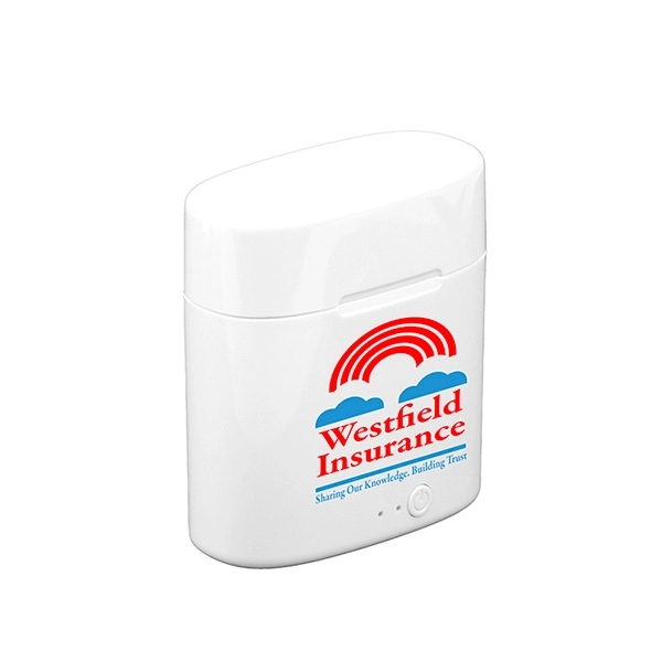 Wireless earbuds in charging case.... from ASI 62660 Innovation Line