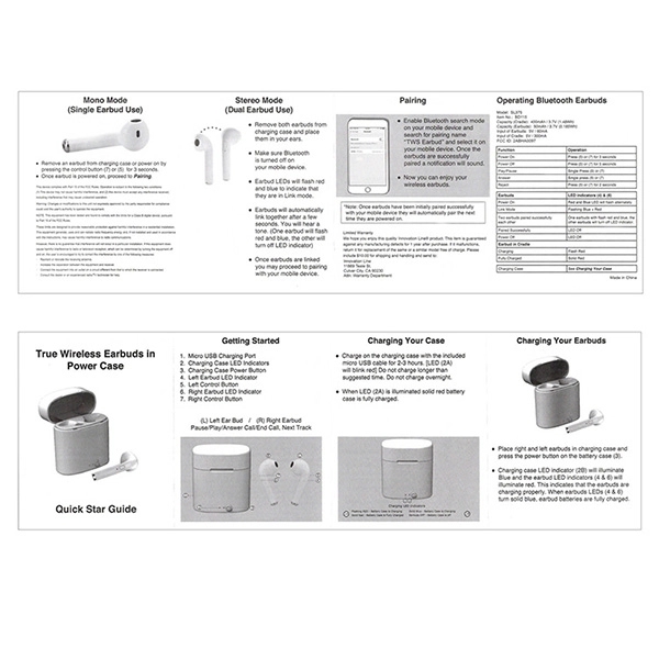 Wireless earbuds in charging case.... from ASI 62660 Innovation Line