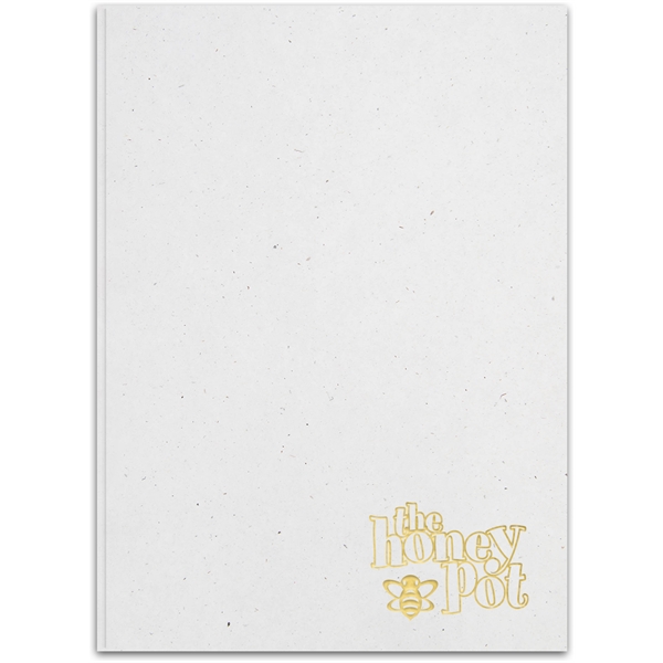 5" x 7" Deluxe EcoFlex notepad with recycled cover materials, foil... from ASI 91340 Journalbooks/Timeplanner Calendars