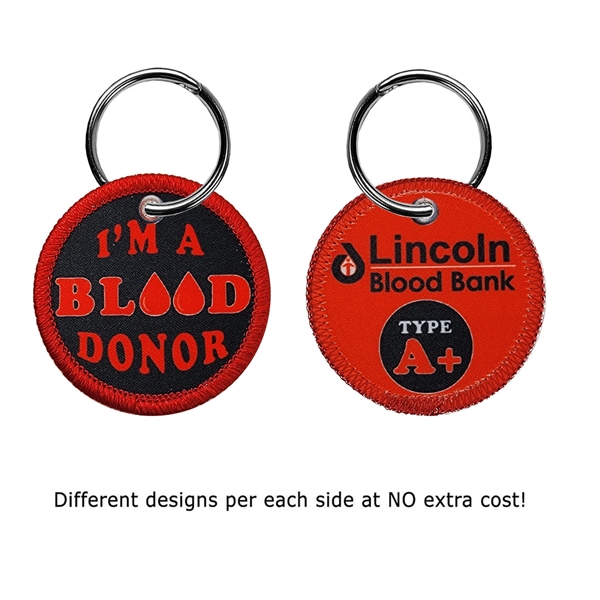 USA Made 2 side 4CP Dye Sub printed key ring with... from ASI 90160 Suntex Industries