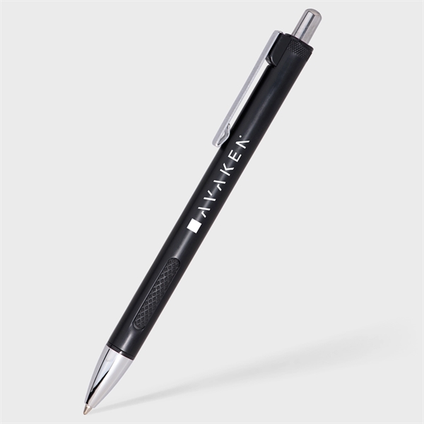 Ultramodern executive metal pen with inset ridged grip for added comfort.... from ASI 61966 HPG / Hub Pen