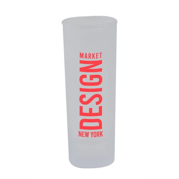 1.5" x 4" 2-ounce cordial shooter glass with frosted design and... from ASI 62088 IDProductsource