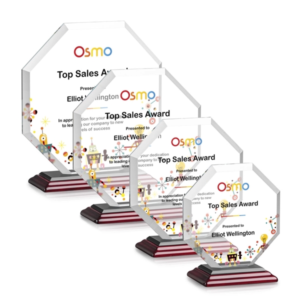 The Layland Award features a beautifully beveled Starfire Crystal Octagon mounted... from ASI 84592 St Regis Group / St Regis