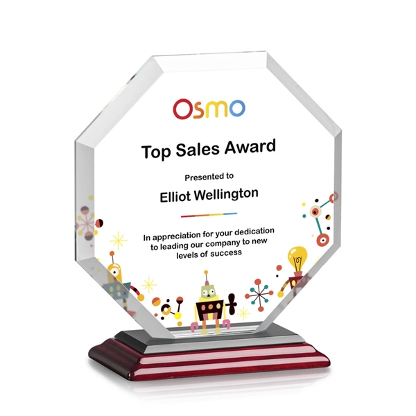 The Layland Award features a beautifully beveled Starfire Crystal Octagon mounted... from ASI 84592 St Regis Group / St Regis