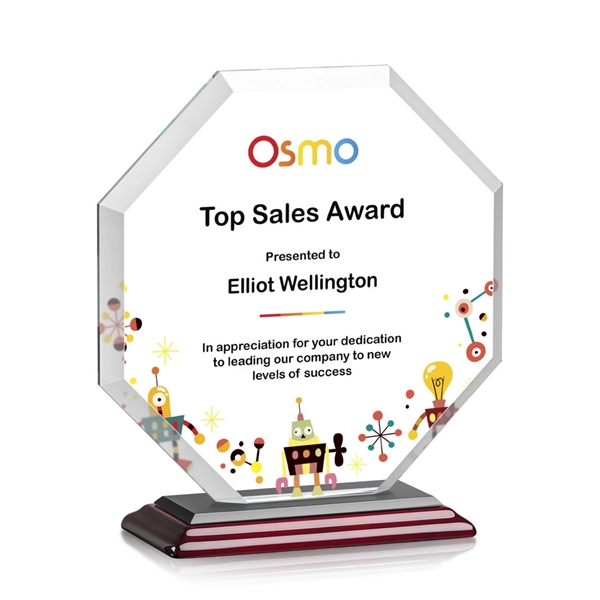 The Layland Award features a beautifully beveled Starfire Crystal Octagon mounted... from ASI 84592 St Regis Group / St Regis