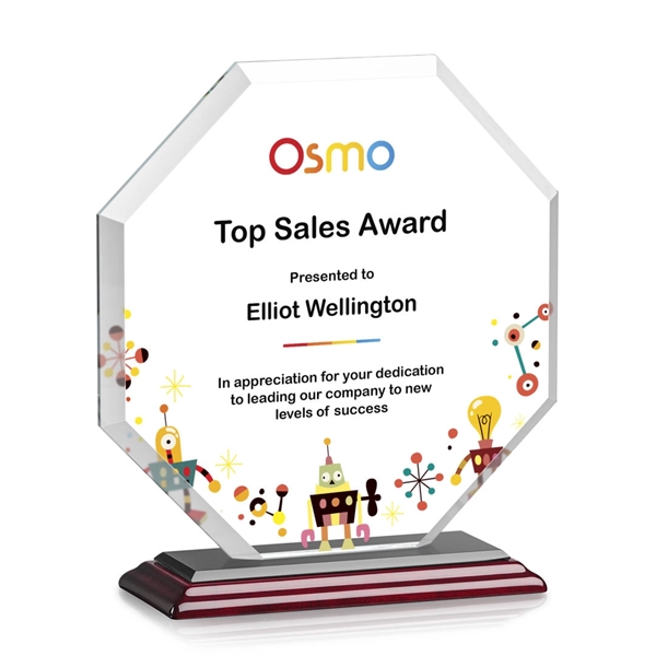 The Layland Award features a beautifully beveled Starfire Crystal Octagon mounted... from ASI 84592 St Regis Group / St Regis