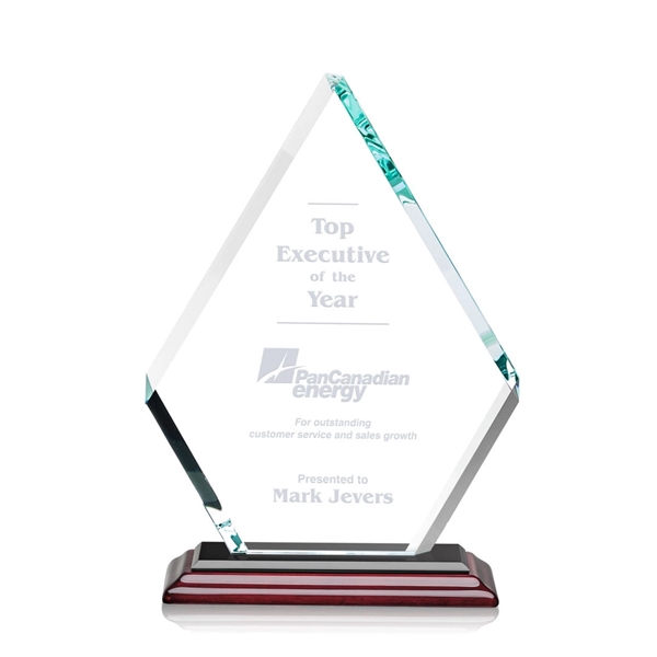 Our extraordinary double-sided beveled starfire diamond award is combined with Albion™... from ASI 84592 St Regis Group / St Regis