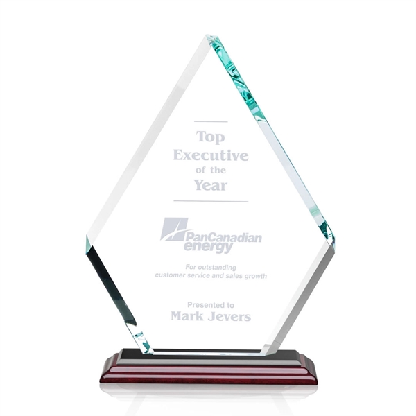 Our extraordinary double-sided beveled starfire diamond award is combined with Albion™... from ASI 84592 St Regis Group / St Regis