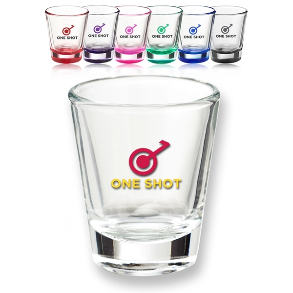 Personalized clear shot glass, 1.75 oz.... from ASI 39552 BEL Promo
