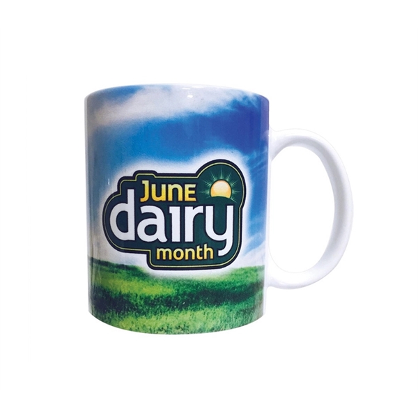 11 oz white ceramic mug with full color imprint option... from ASI 37218 Athena Promo (tm)