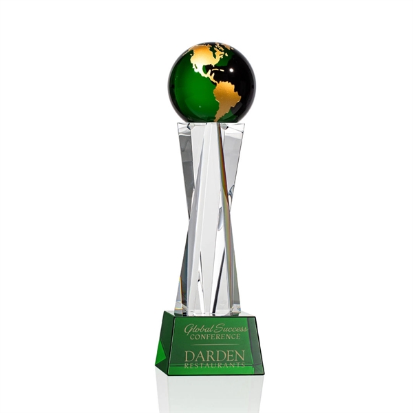 Havant Globe Award - Green/Gold... from ASI 84592 St Regis Group / St Regis