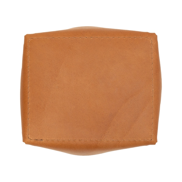 100% Genuine Leather Small Desk Tray with reenforced bottom and sewn... from ASI 75126 Oowee Products