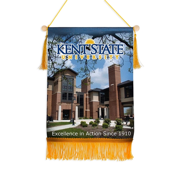 Hanging polyester friendship banners in assorted sizes with dowel rod and... from ASI 52263 EMT / EMT