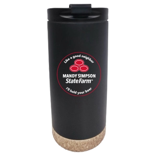 16 oz. double wall stainless steel travel mug with vacuum insulation.... from ASI 46573 Cooper & Clement Inc