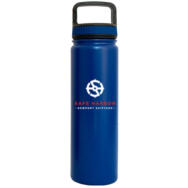 700 ML stainless steel water bottle with double wall vacuum insulation.... from ASI 46573 Cooper & Clement Inc