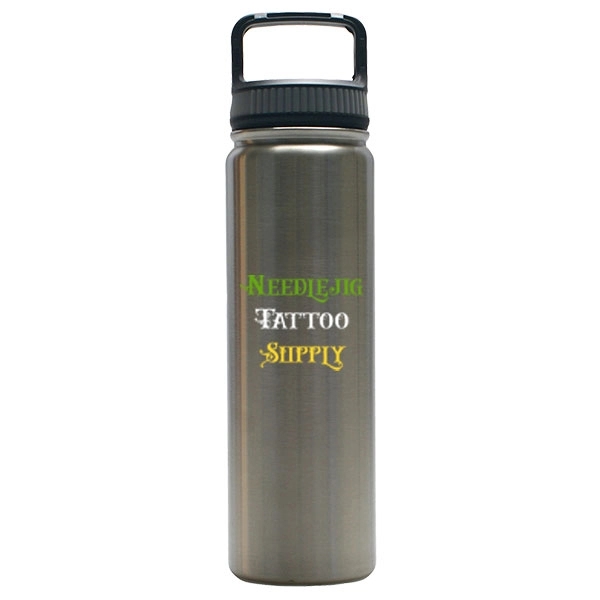 700 ML stainless steel water bottle with double wall vacuum insulation.... from ASI 46573 Cooper & Clement Inc