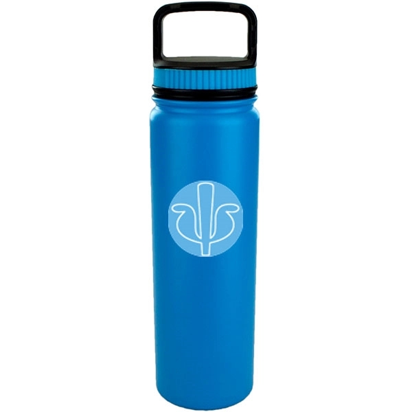 700 ML stainless steel water bottle with double wall vacuum insulation.... from ASI 46573 Cooper & Clement Inc