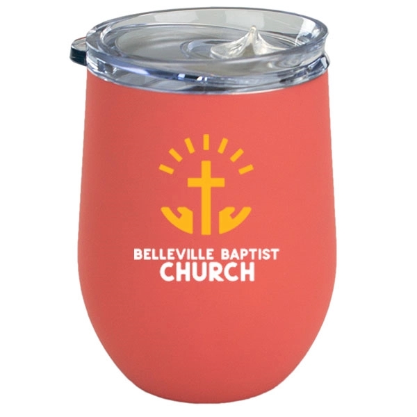 12 oz. stemless wine glass made of stainless steel with a... from ASI 46573 Cooper & Clement Inc